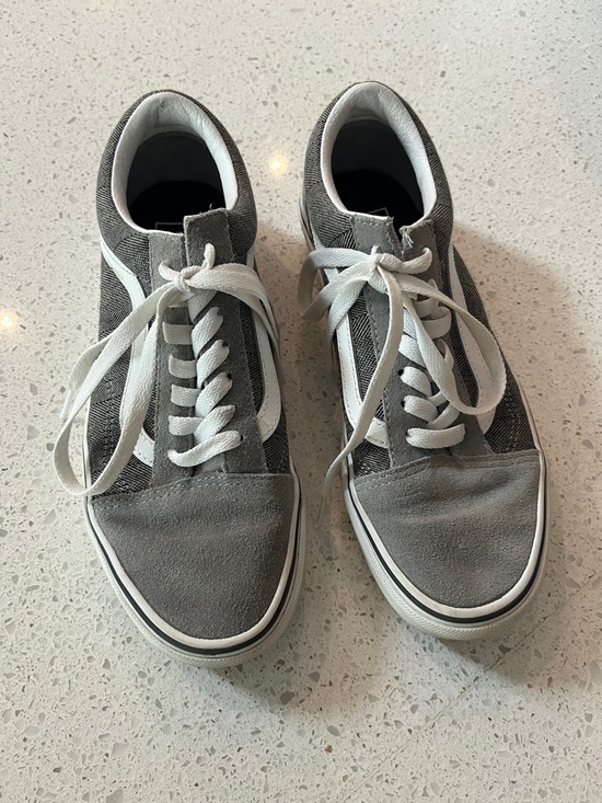 Vans Shoes - Vans Grey and White Old Skool Sneakers